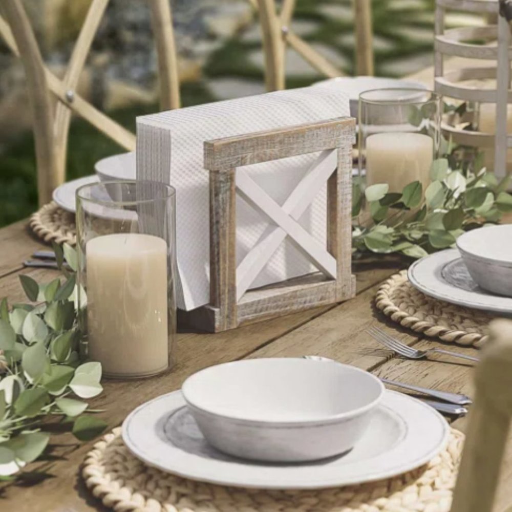 Farmhouse Barnyard Designs Rustic Wood Napkin Holder - Picture 5 of 5